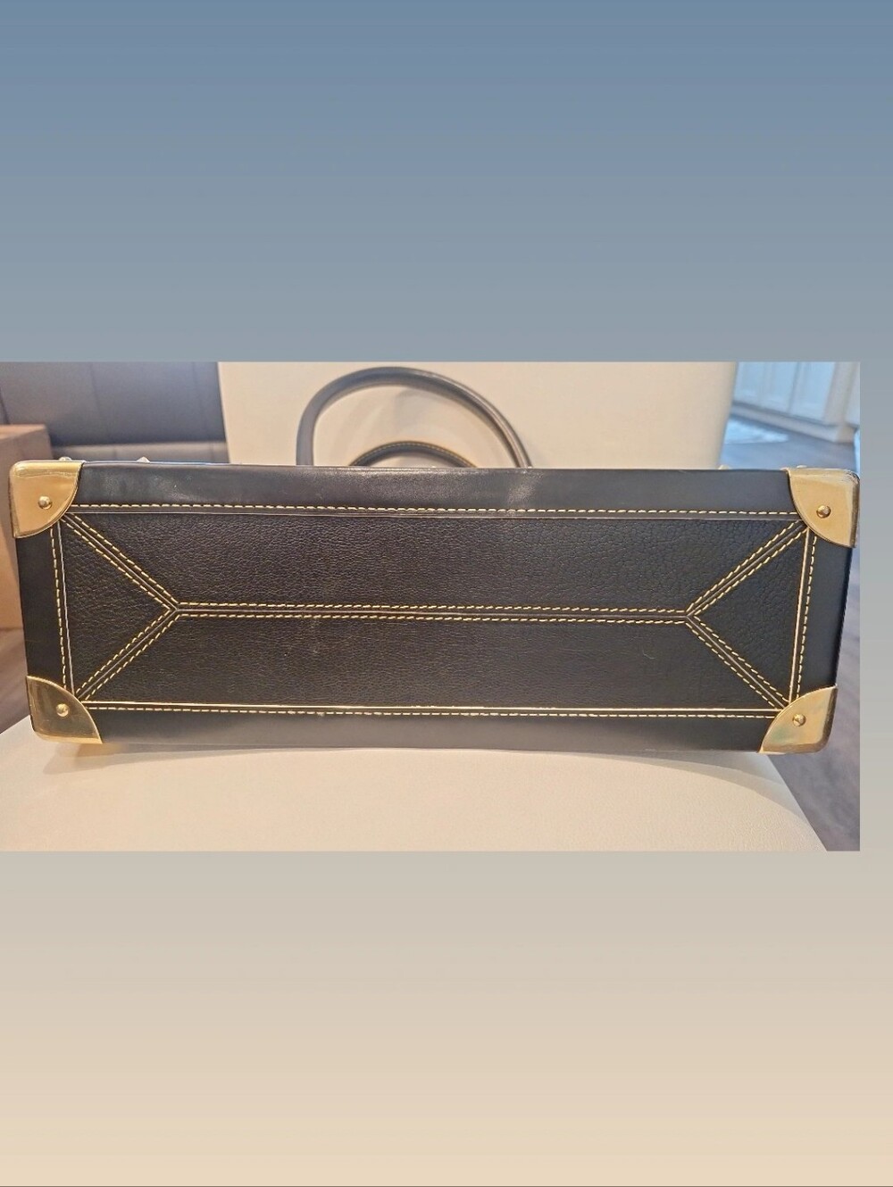 VINTAGE Louis Vuitton Black Suhali Le Fabuleux Leather Bag EUC - Picture 6 of 11